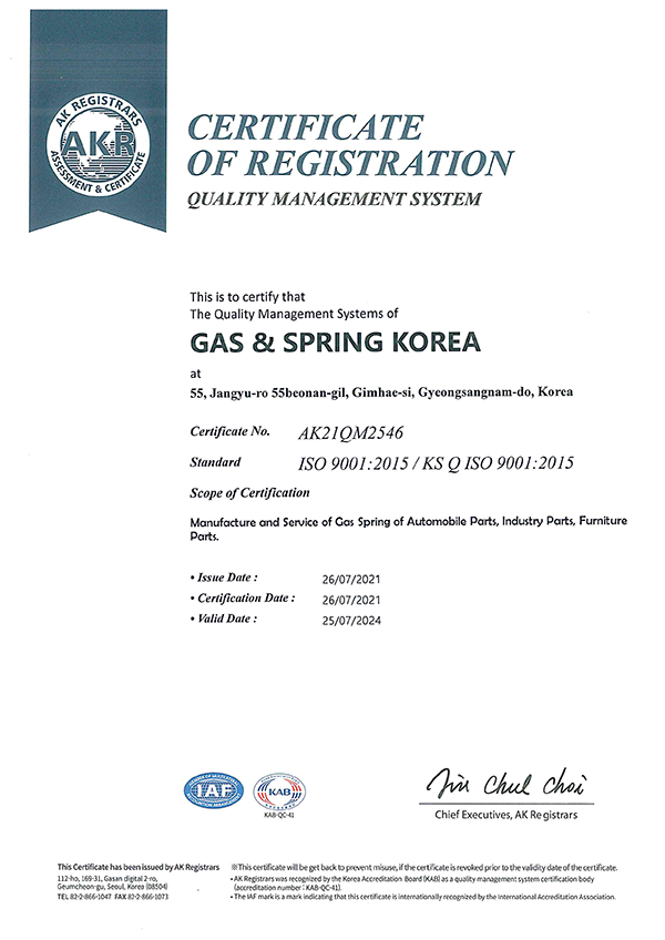Environmental Management System Certificate